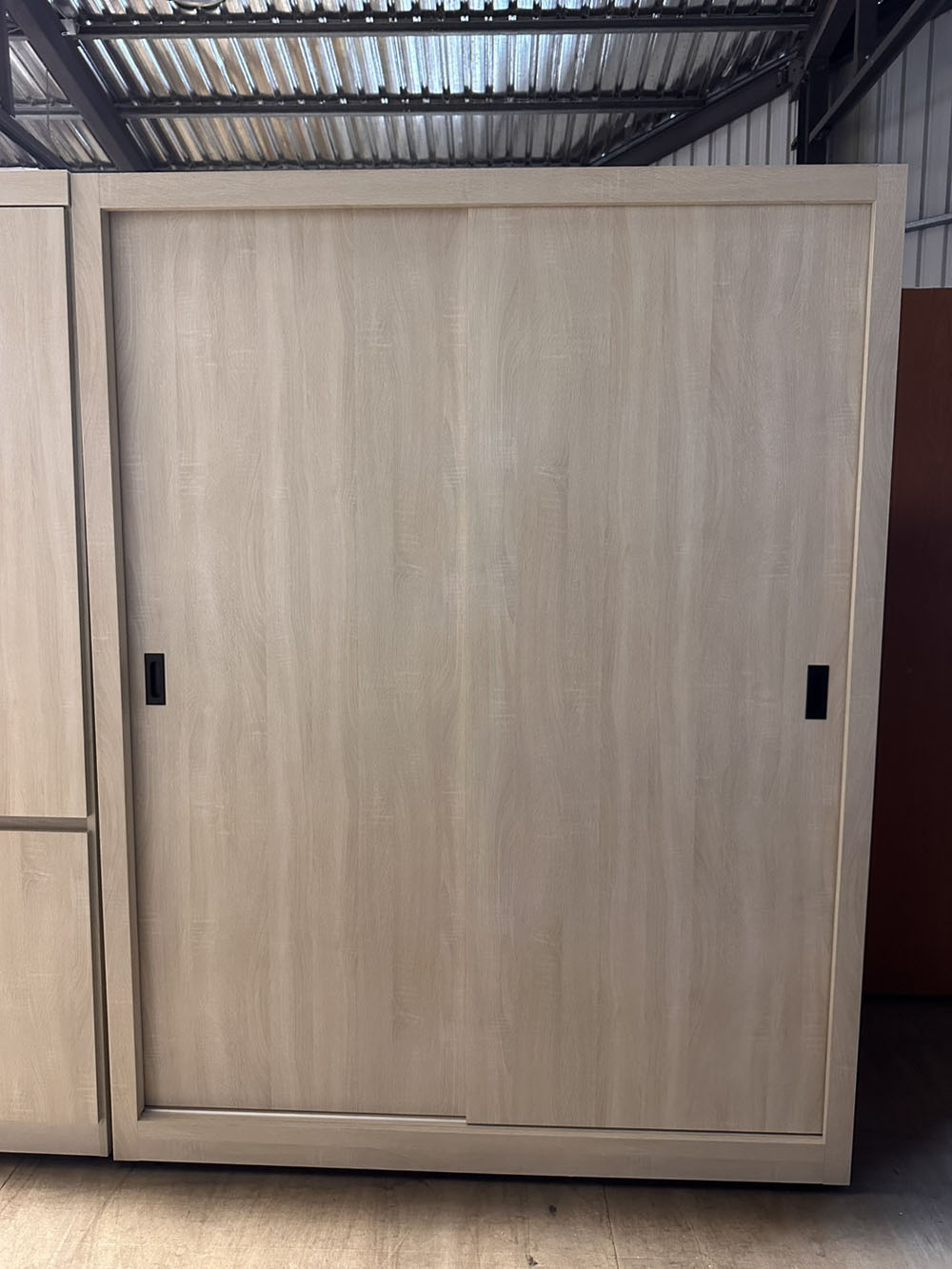 淺木紋滑門衣櫃大容量款